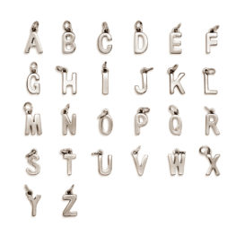 Charm Necklace – Silver <em>Includes 3 Charms and 2 Gems</em>