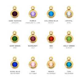 Charm Necklace – Gold  <em>Includes 3 Charms and 2 Gems</em>