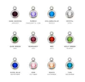 Charm Necklace – Silver <em>Includes 3 Charms and 2 Gems</em>