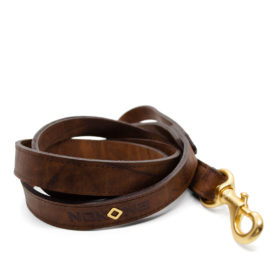 1″ Dog Leash – Walnut Crunch™ Leather
