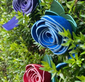 Nokona Leather Flower