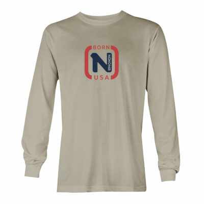 Born N USA Stone Gray Long Sleeve