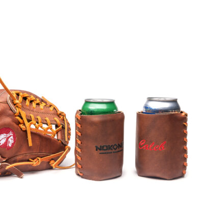 Ballglove Leather Can Cooler
