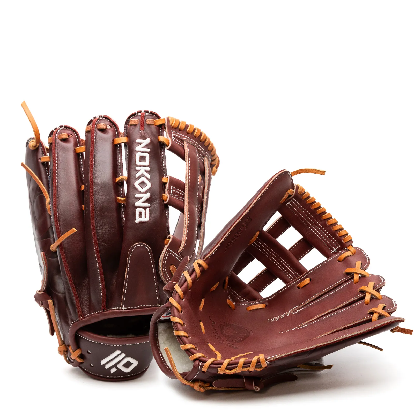 野球グローブセット Hunter Golden Glove Famica New! Bloodline P-EP1275 H Web Outfield Glove - Nokona Ballgloves