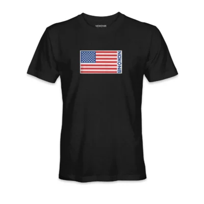 Nokona Flag Patch Tee – Black