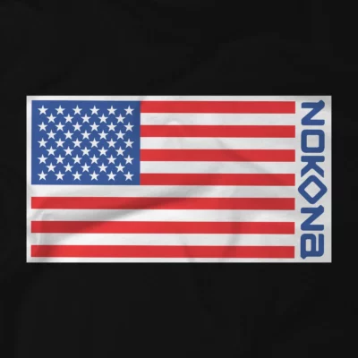 Nokona Flag Patch Tee – Black
