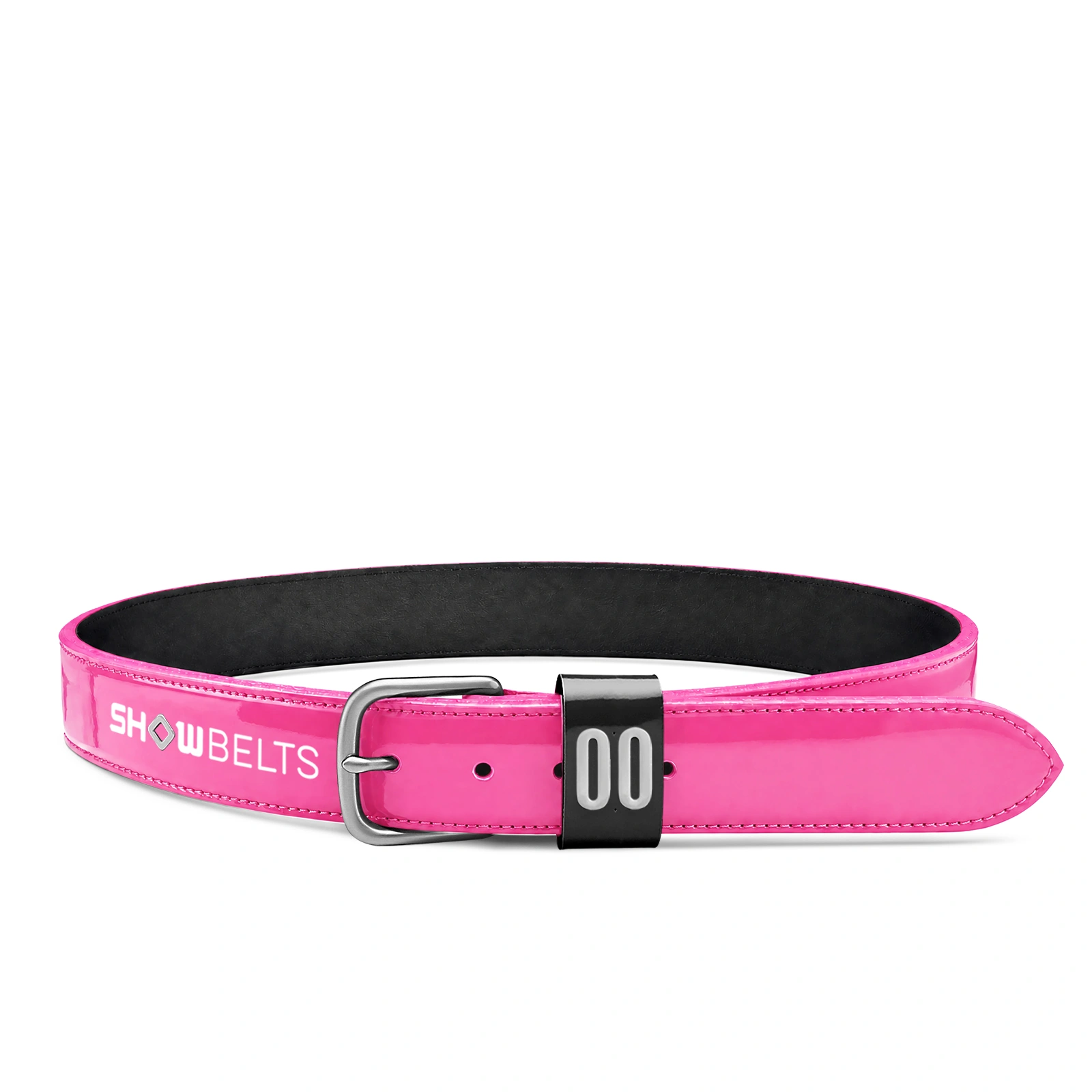 Patent Leather ShowBelt – Pink