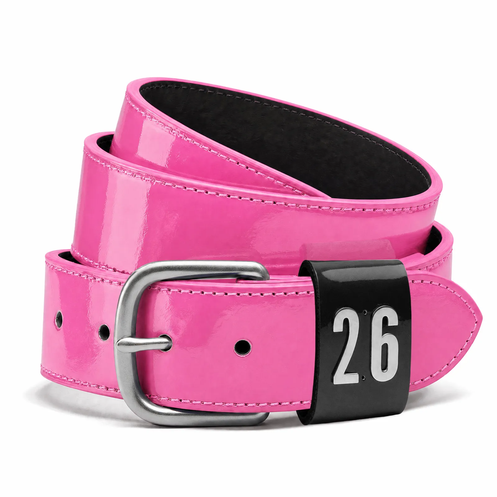 Patent Leather ShowBelt – Pink - thumbnail 4